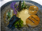 scallops with brassicas